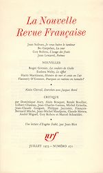 Télécharger le livre :  La Nouvelle Revue Française N° 271