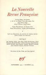 Télécharger le livre :  La Nouvelle Revue Française N° 273