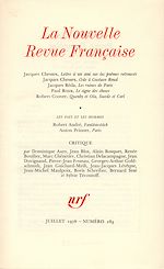 Télécharger le livre :  La Nouvelle Revue Française N° 283