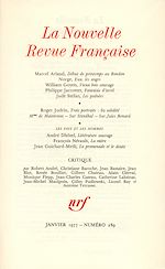 Télécharger le livre :  La Nouvelle Revue Française N° 289