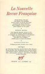 Télécharger le livre :  La Nouvelle Revue Française N° 290