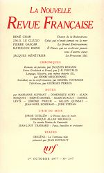 Télécharger le livre :  La Nouvelle Revue Française N° 297
