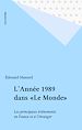 Télécharger le livre :  L'Année 1989 dans «Le Monde»