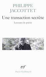 Télécharger le livre :  Une transaction secrète. Lectures de poésie