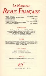 Télécharger le livre :  La Nouvelle Revue Française N° 370