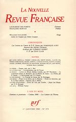 Télécharger le livre :  La Nouvelle Revue Française N° 372