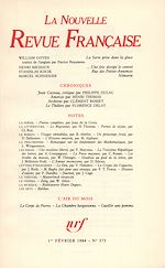 Télécharger le livre :  La Nouvelle Revue Française N° 373