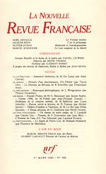 Télécharger le livre :  La Nouvelle Revue Française N° 386