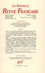 Télécharger le livre :  La Nouvelle Revue Française N° 389
