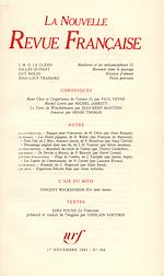 Télécharger le livre :  La Nouvelle Revue Française N° 394