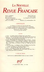 Télécharger le livre :  La Nouvelle Revue Française N° 396