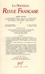 Télécharger le livre :  La Nouvelle Revue Française N° 399
