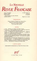 Télécharger le livre :  La Nouvelle Revue Française N° 401