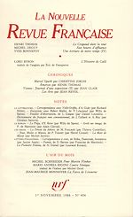 Télécharger le livre :  La Nouvelle Revue Française N° 406