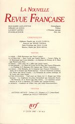 Télécharger le livre :  La Nouvelle Revue Française N° 413