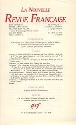 Télécharger le livre :  La Nouvelle Revue Française N° 418
