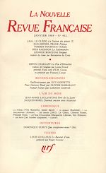 Télécharger le livre :  La Nouvelle Revue Française N° 432