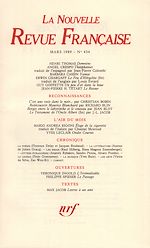 Télécharger le livre :  La Nouvelle Revue Française N° 434