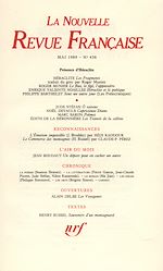 Télécharger le livre :  La Nouvelle Revue Française N° 436
