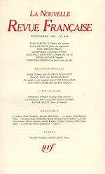 Télécharger le livre :  La Nouvelle Revue Française N° 440