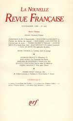 Télécharger le livre :  La Nouvelle Revue Française N° 442