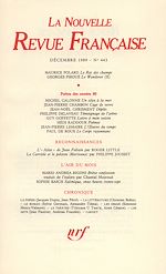 Télécharger le livre :  La Nouvelle Revue Française N° 443