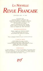 Télécharger le livre :  La Nouvelle Revue Française N° 444