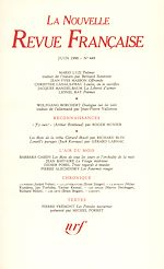 Télécharger le livre :  La Nouvelle Revue Française N° 449