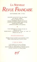 Télécharger le livre :  La Nouvelle Revue Française N° 452