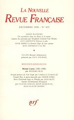 Télécharger le livre :  La Nouvelle Revue Française N° 455