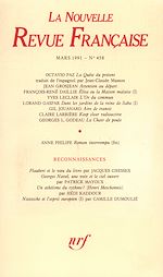 Télécharger le livre :  La Nouvelle Revue Française N° 458