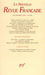 Télécharger le livre :  La Nouvelle Revue Française N° 466