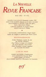 Télécharger le livre :  La Nouvelle Revue Française N° 472