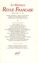 Télécharger le livre :  La Nouvelle Revue Française N° 482
