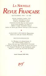 Télécharger le livre :  La Nouvelle Revue Française N° 488