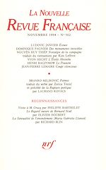 Télécharger le livre :  La Nouvelle Revue Française N° 502