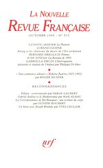 Télécharger le livre :  La Nouvelle Revue Française N° 513