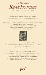 Télécharger le livre :  La Nouvelle Revue Française N° 575