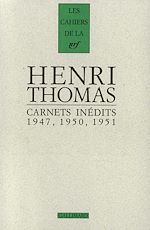 Download this eBook Carnets inédits (1947, 1950, 1951) suivi de Pages 1934-1948