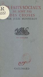 Download this eBook Les faits sociaux ne sont pas des choses