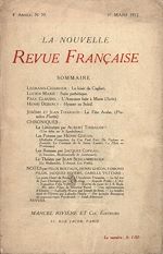 Télécharger le livre :  La Nouvelle Revue Française N' 39 (Mars 1912)