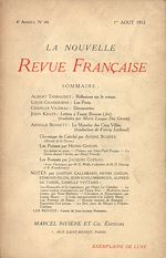 Télécharger le livre :  La Nouvelle Revue Française N' 44 (Aout 1912)