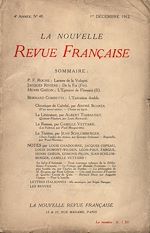 Télécharger le livre :  La Nouvelle Revue Française N' 48 (Décembre 1912)