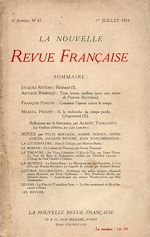 Télécharger le livre :  La Nouvelle Revue Française N' 67 (Juillet 1914)