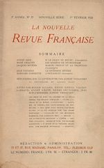 Télécharger le livre :  La Nouvelle Revue Française N' 77 (Février 1920)