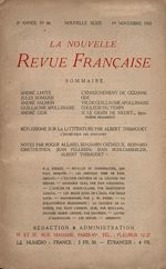 Télécharger le livre :  La Nouvelle Revue Française N' 86 (Novembre 1920)
