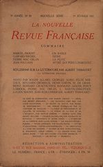 Télécharger le livre :  La Nouvelle Revue Française N' 89 (Février 1921)