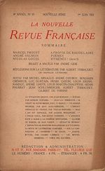 Télécharger le livre :  La Nouvelle Revue Française N' 93 (Juin 1921)