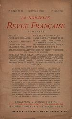 Télécharger le livre :  La Nouvelle Revue Française N' 95 (Aout 1921)
