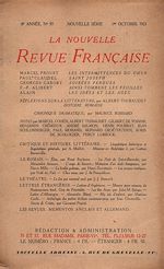 Télécharger le livre :  La Nouvelle Revue Française N' 97 (Octobre 1921)
